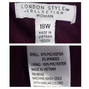 London Style Dresses - Plus Size London Style Cap Sleeve Dress London Style Dresses - Plus Size London Style Cap Sleeve Dress